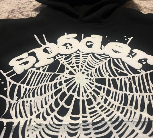 Sp5der OG Web Hoodie 'Black'